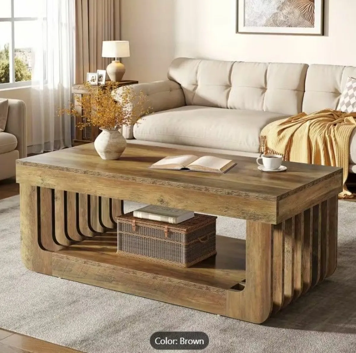 Farmhouse Coffee Table Extra Long - Image 1