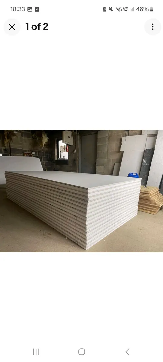 3 sheets of 62.5mm insulated plaster board