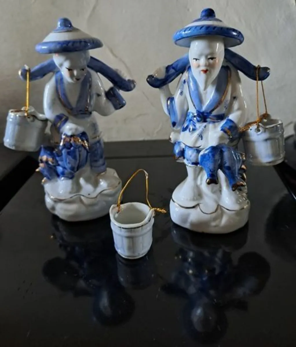 Japanese Fishermen figurines - Image 1
