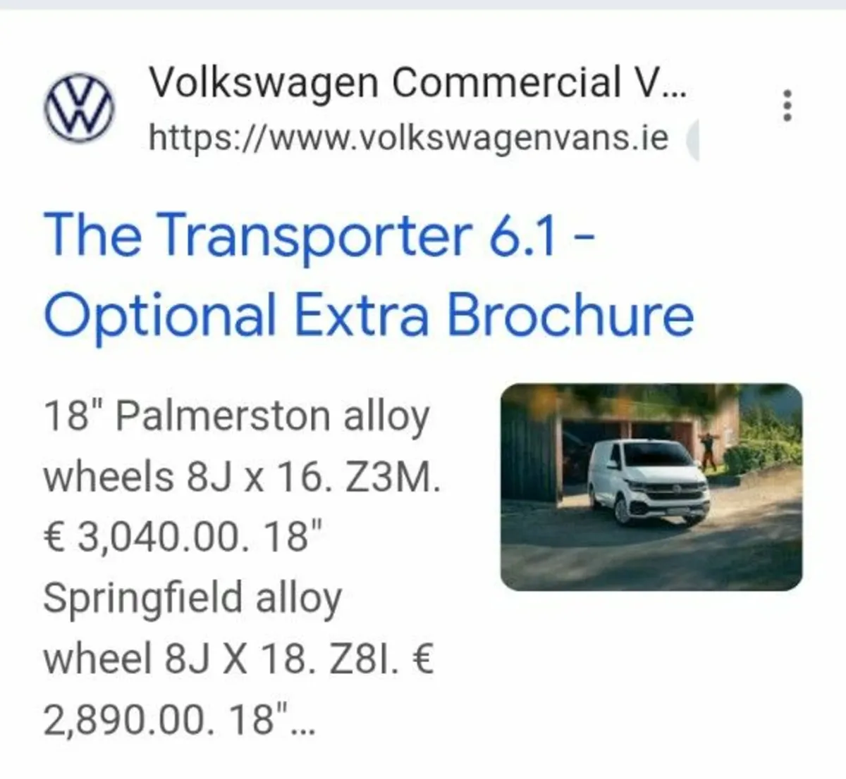 VW T6.1,T5 Genuine 18" Springfield Alloys - Image 4