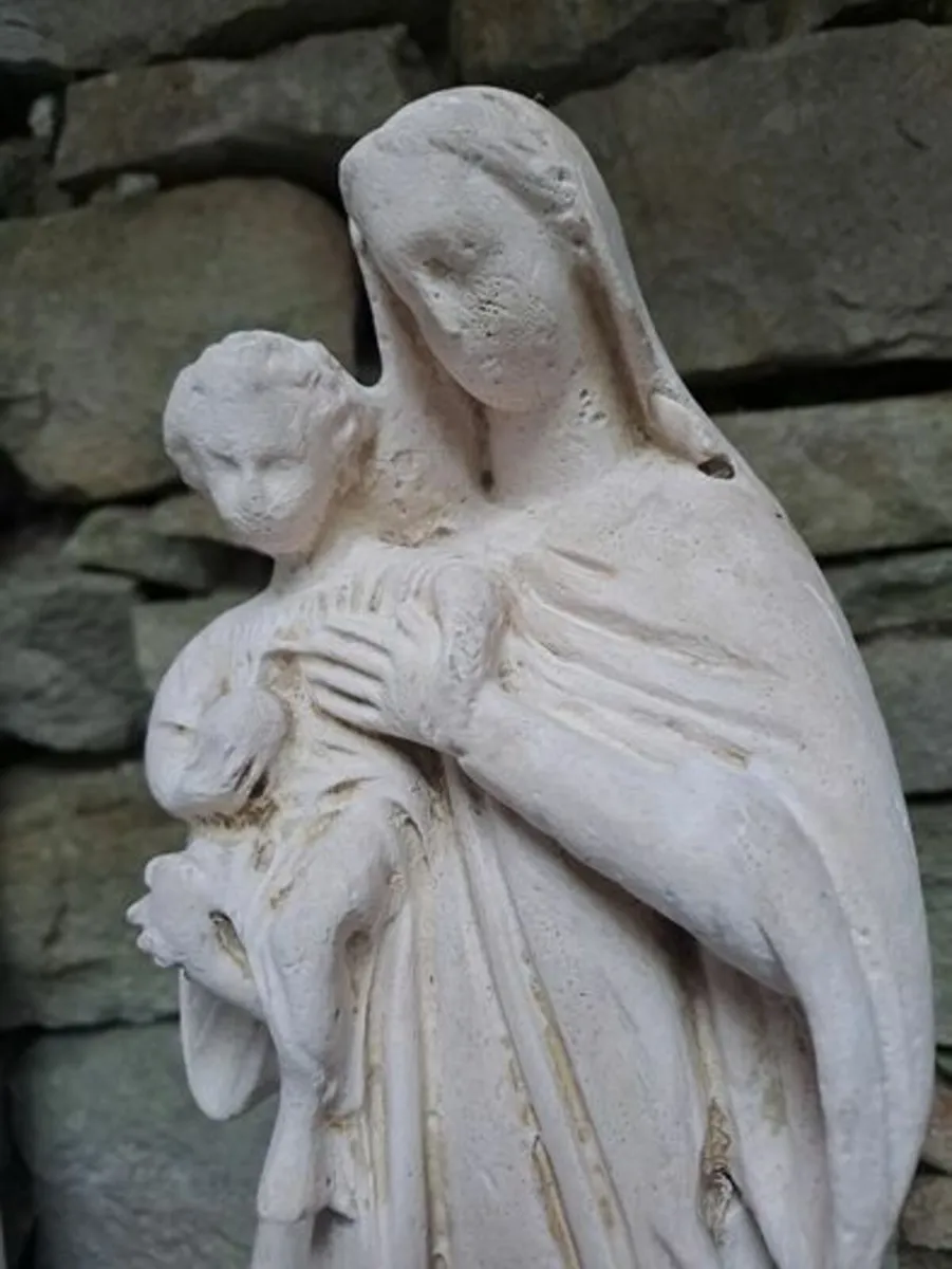 Chalkware Madonna and Baby - Image 3