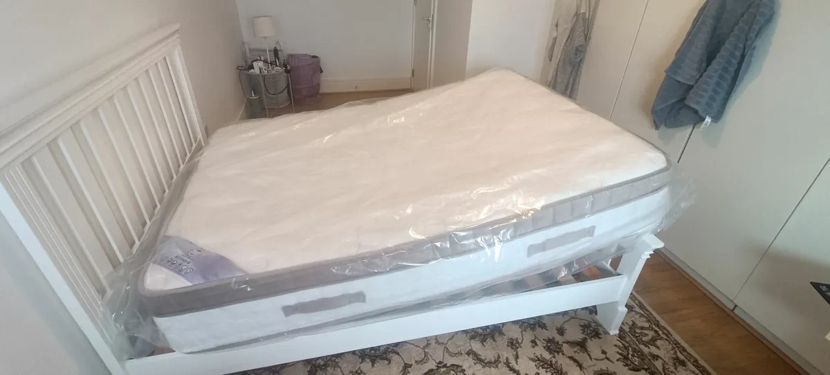 Double Mattress and Bed Frame - Image 1
