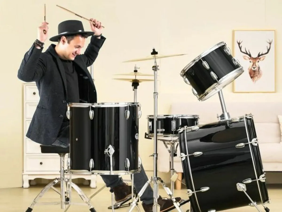 Adult Drum Set, 5-Piece Professiona - Image 2