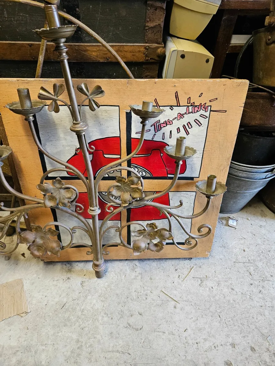 Vintage Antique Brass Candle Holder - Image 3