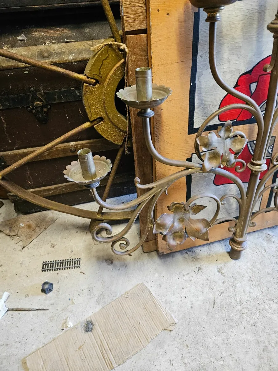 Vintage Antique Brass Candle Holder - Image 4
