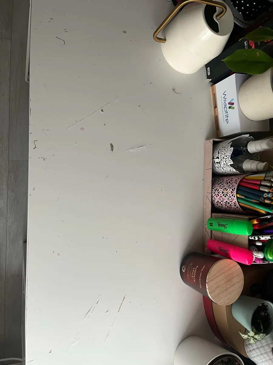 White ikea desk - Image 2