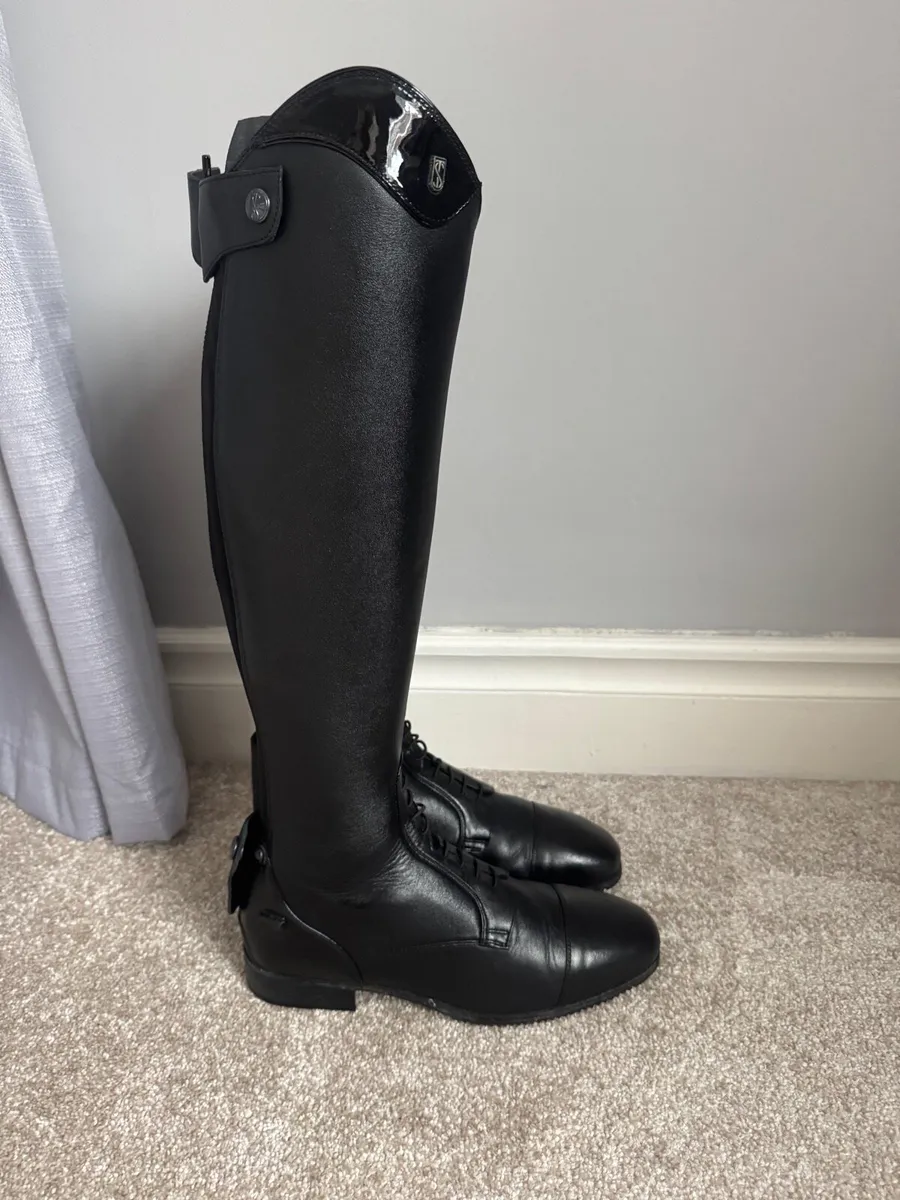 Leather riding boots Medici field - Image 1