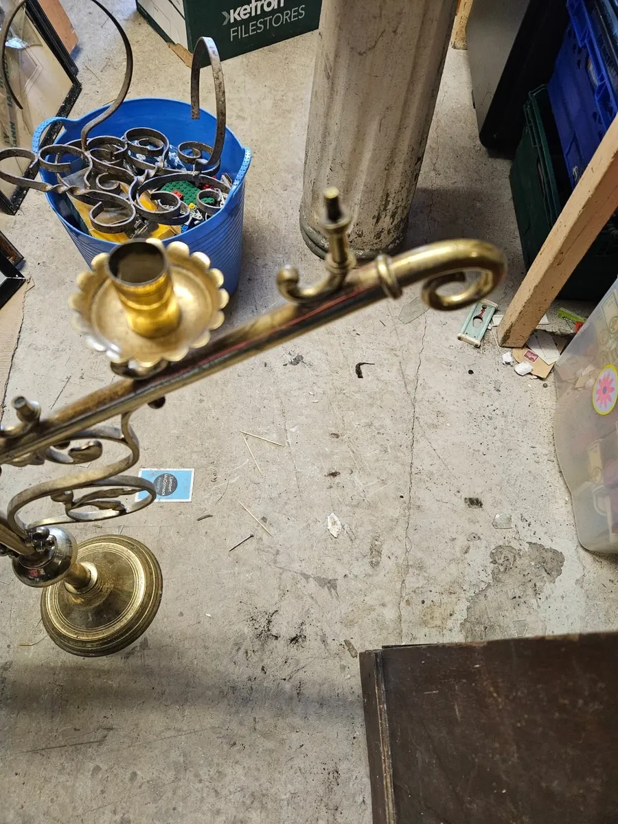 Vintage Antique Brass Candle Stick - Image 4