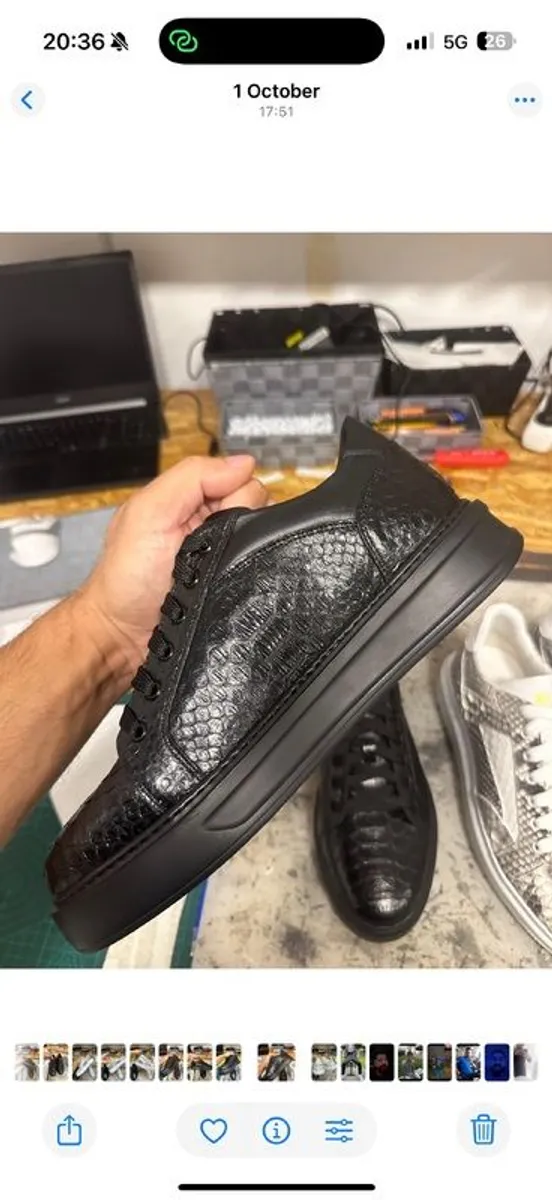 Python leather slippers - Image 2