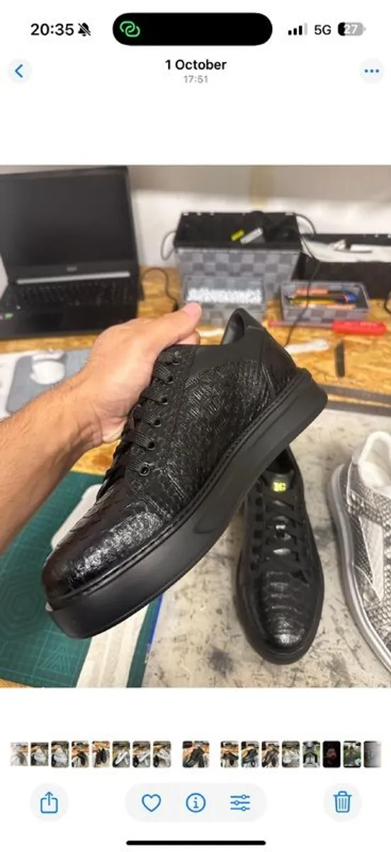 Python leather slippers - Image 4