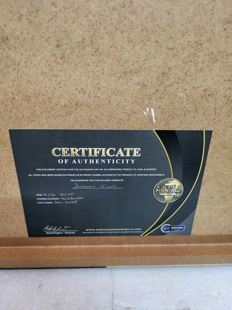 Jurgen Klopp Framed Signed 2019/20 LIVERPOOL Shirt - Image 4