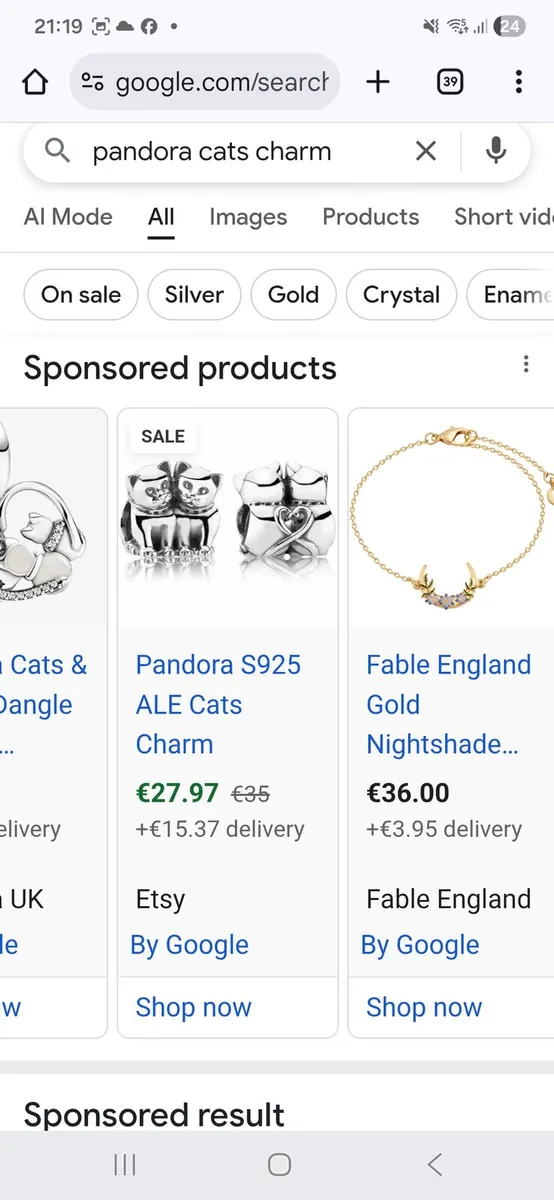 Pandora Bracelet and Charms - Image 4