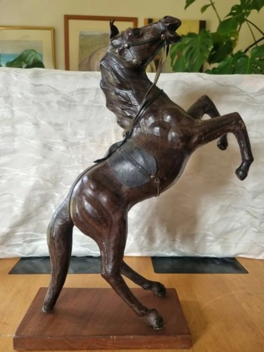 Vintage Leather Horse Liberty Of London - Image 1