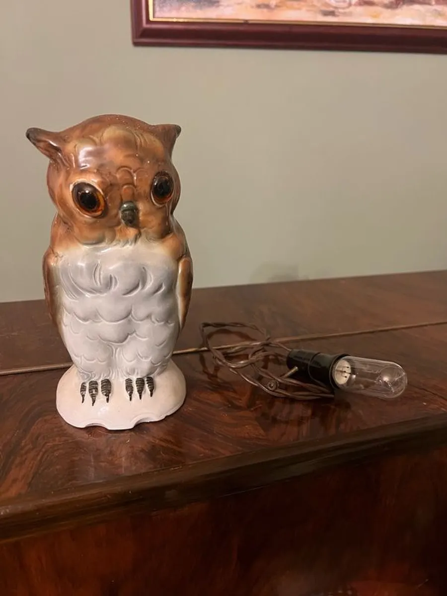 Antique Owl lamp - Image 3