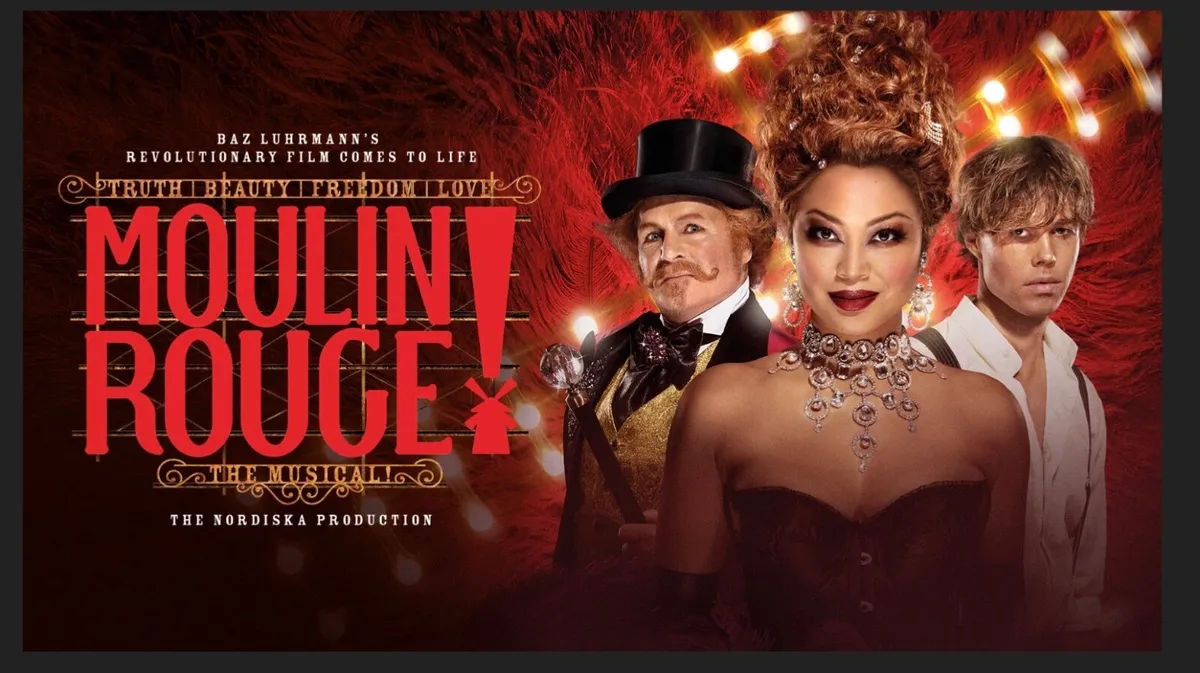 3 x Front Row balcony  MOULIN ROUGE! THE MUSICAL - Image 2