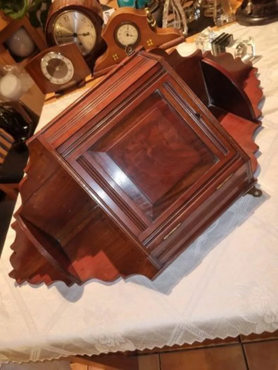 Vintage corner wall cabinet - Image 4