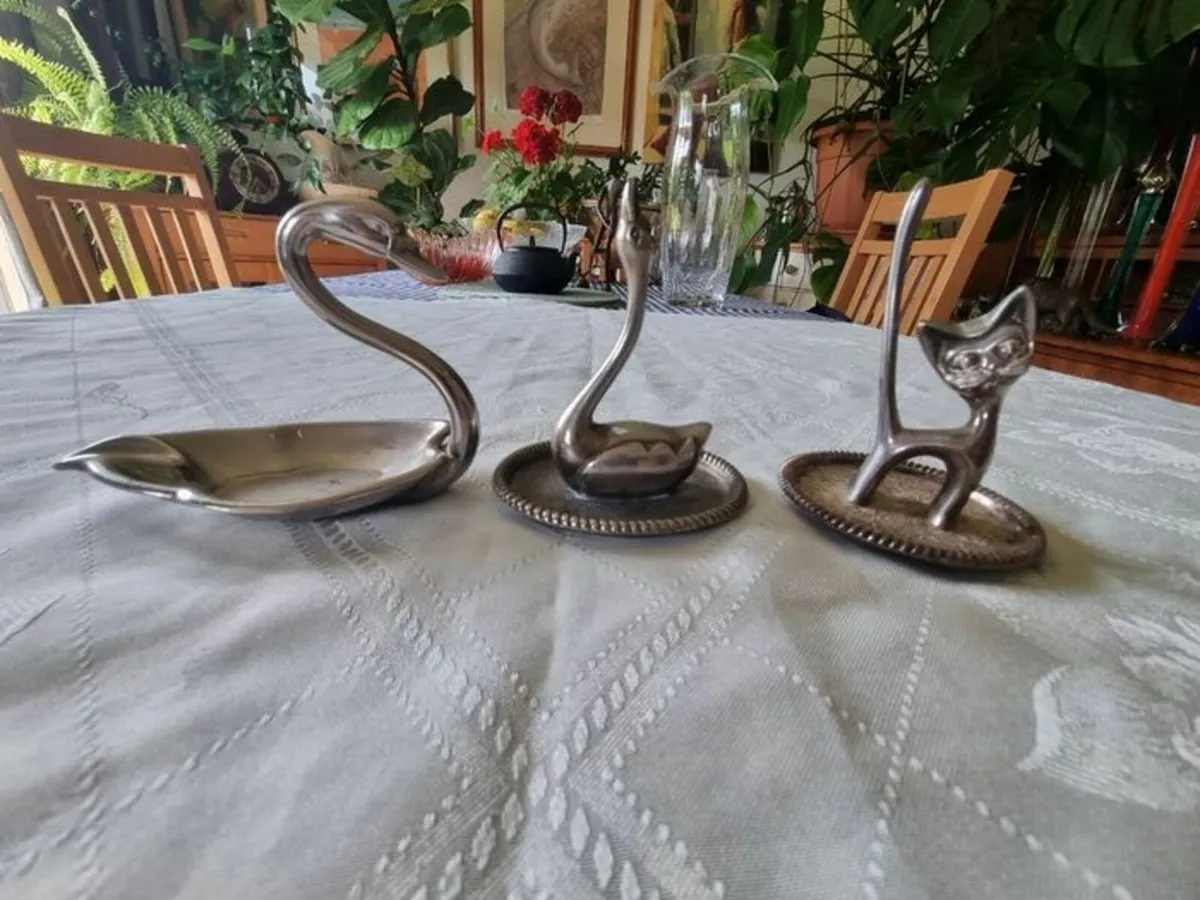 Three vintage silver plated pieces set - Image 1