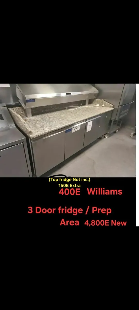 / Pizza Prep Area/Stainless steel Tables/Sinks - Image 2