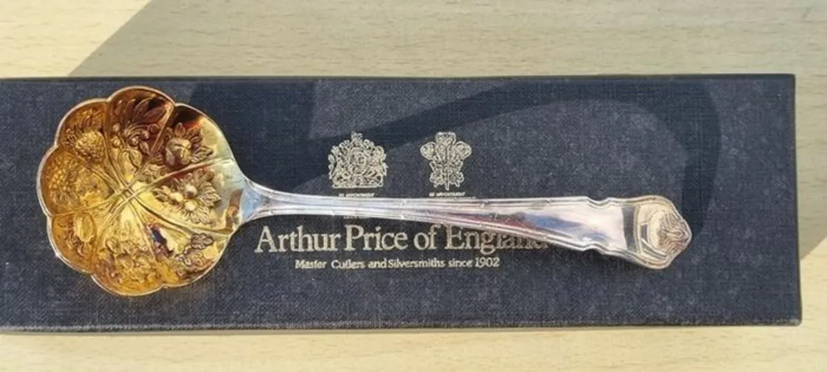 Arthur Price of England vintage gold plated spoon - Image 2