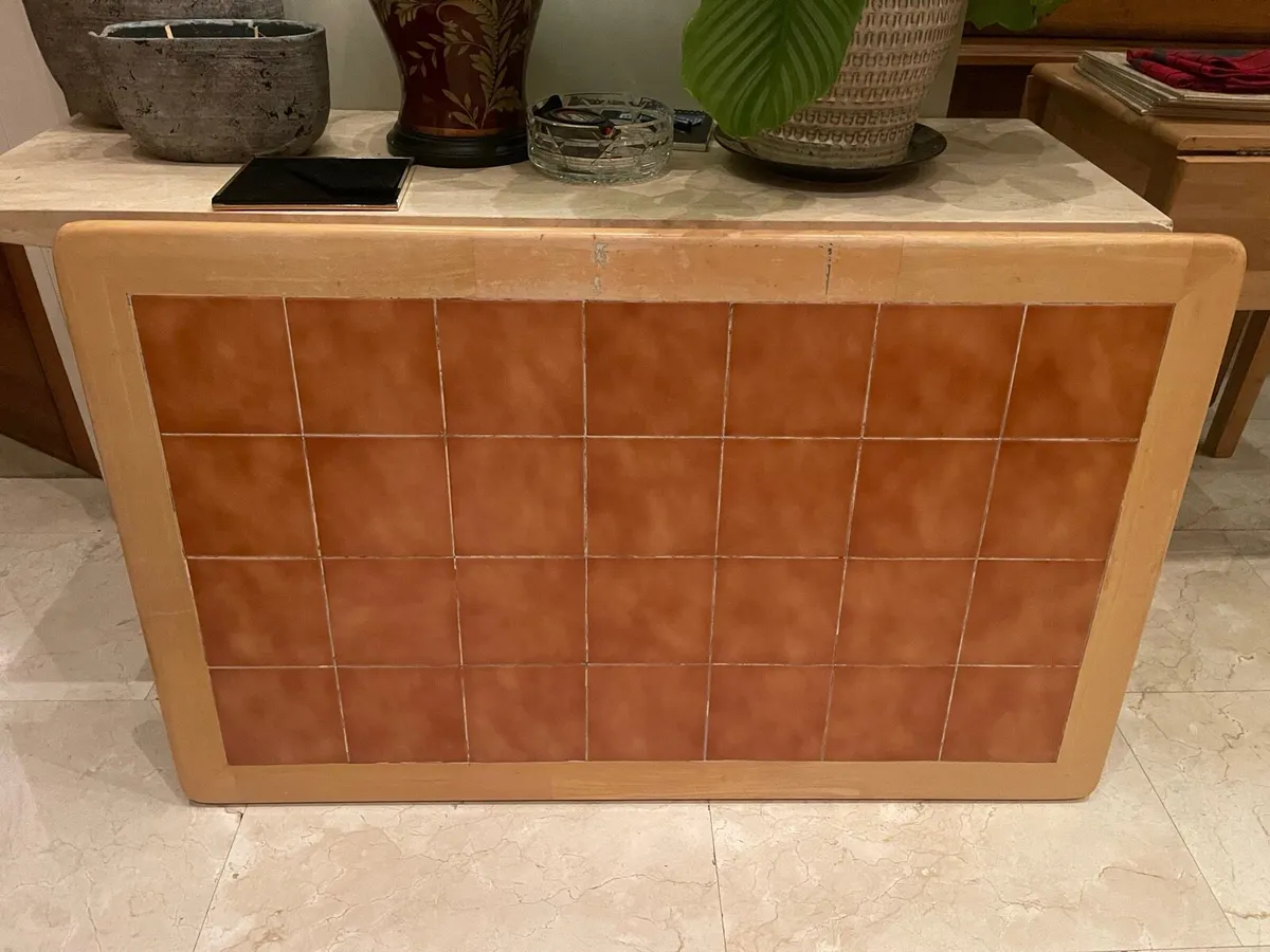 Compact 4Ft Tiled Kitchen Dining Table - Deliver - Image 2