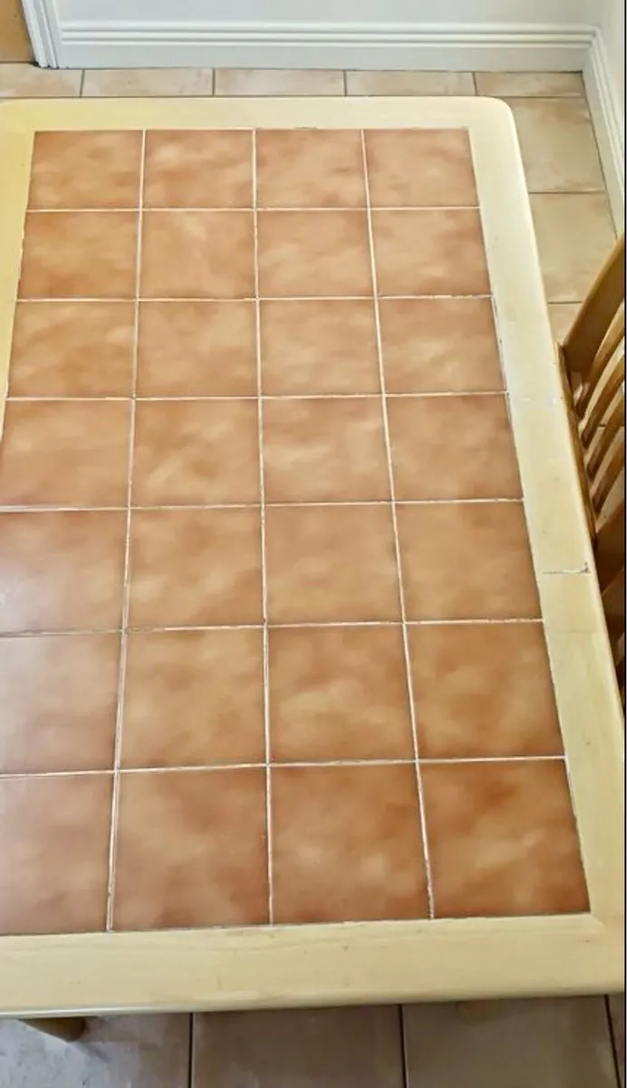 Compact 4Ft Tiled Kitchen Dining Table - Deliver - Image 3
