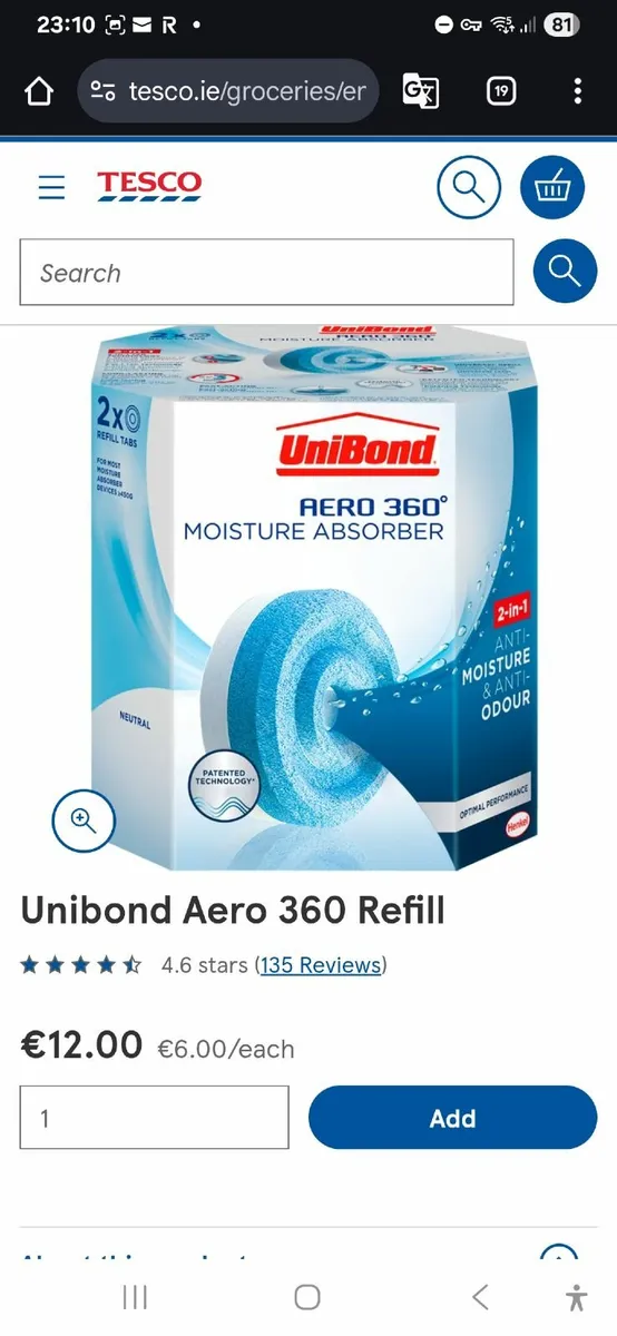 Unibond Aero 360 Moisture absorber kit - Image 3