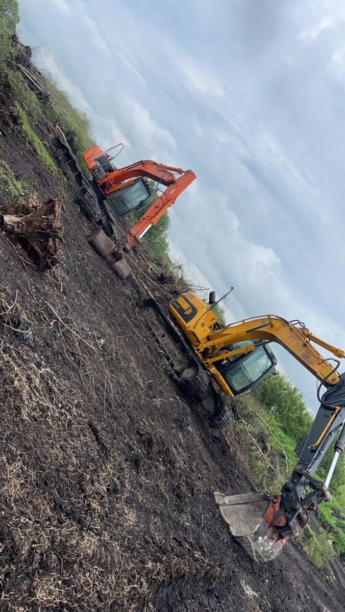 Digger and tractor hire with driver - Image 1