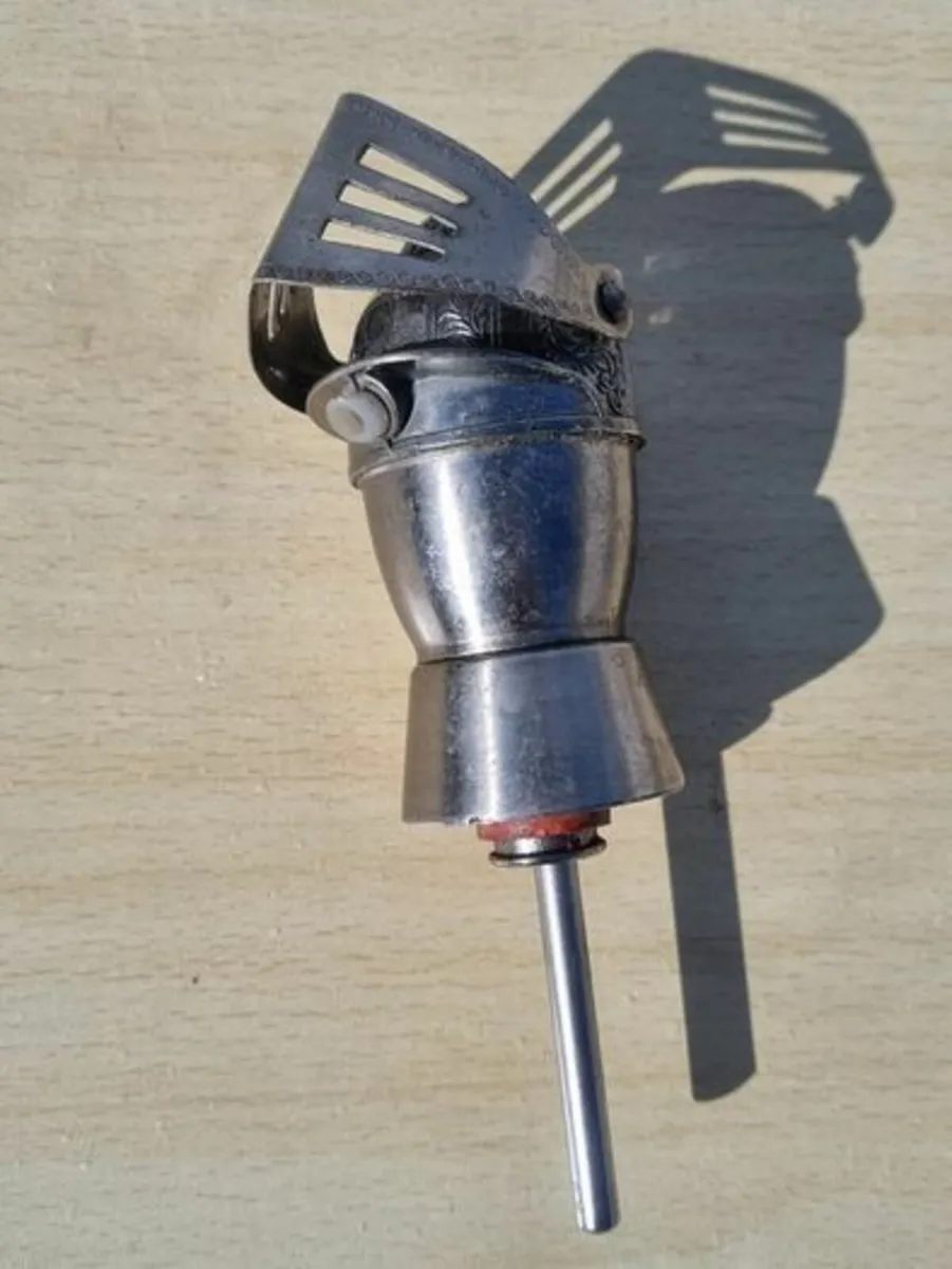 Vintage Medieval Knight Helmet bottle stopper - Image 2