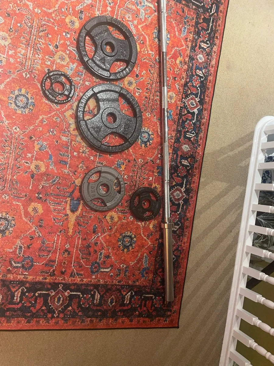 Olympic barbell, With weights - Image 1