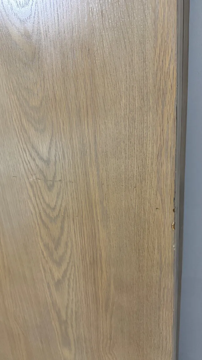 Large Smoked Oak Rectangle Dining Table 200cm - Image 4