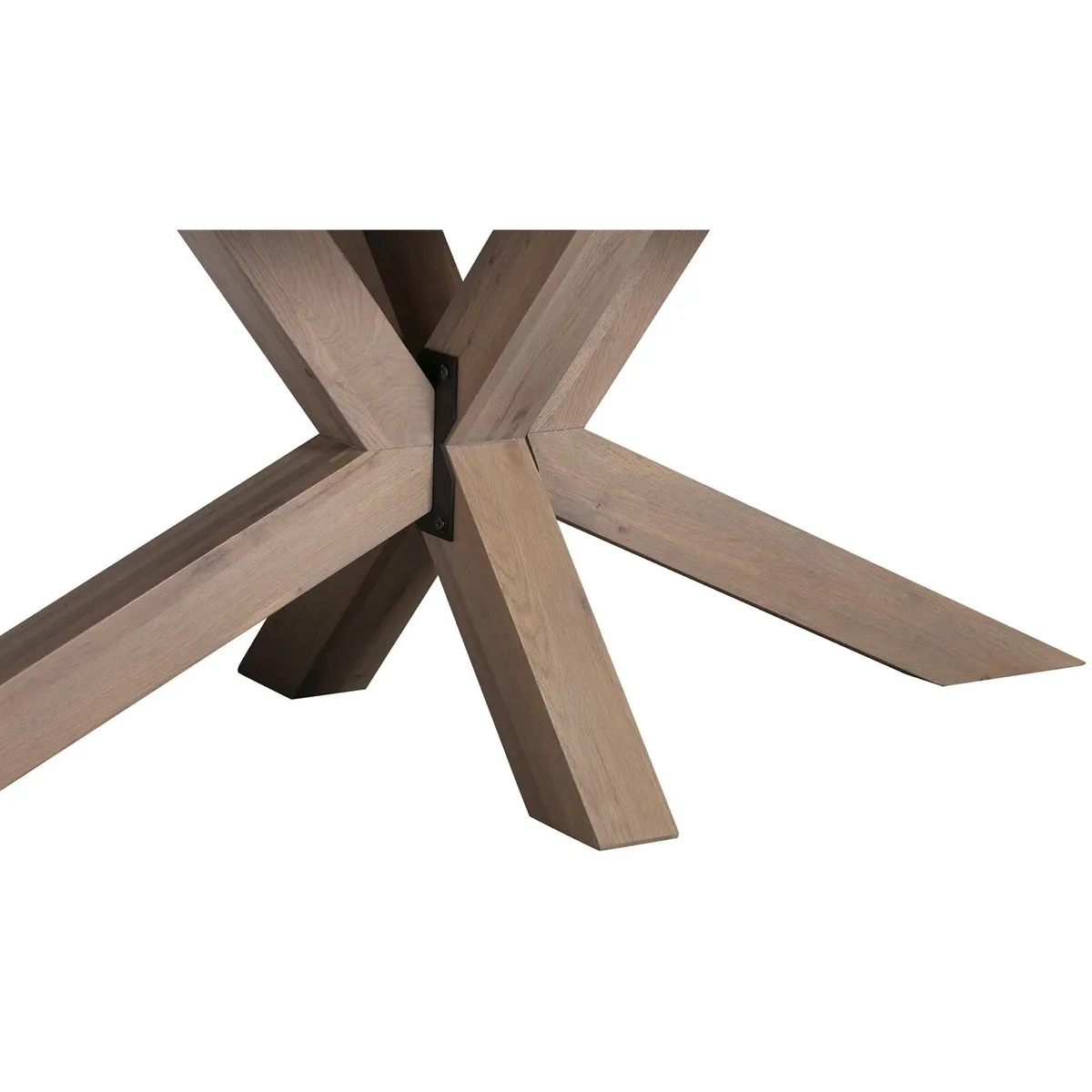 200cm Smoked Oak Rectangle Dining Table Ex Display - Image 4