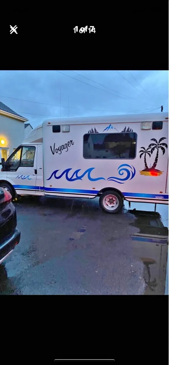 Ambulance converted into a camper and a bmw 645ci - Image 1