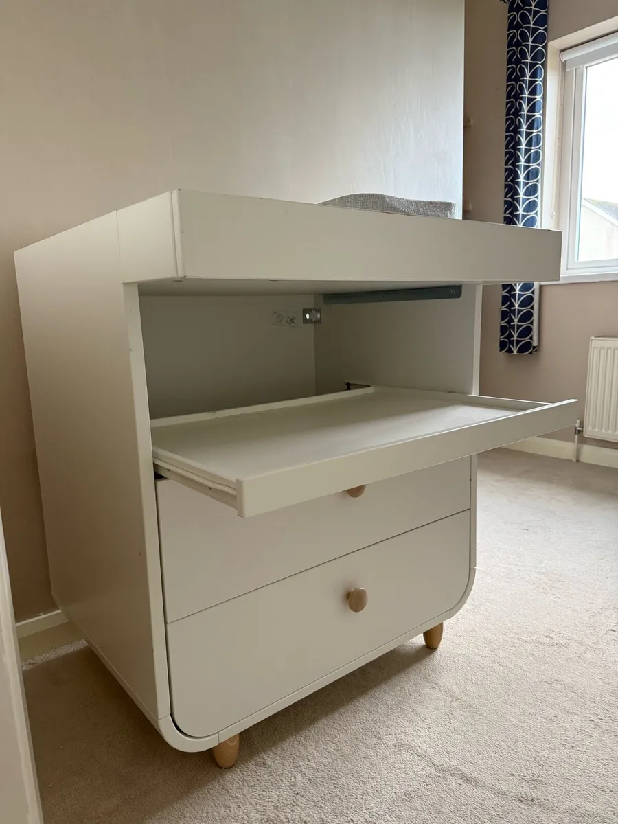 MYLLRA Baby Changing table with drawers white - Image 1