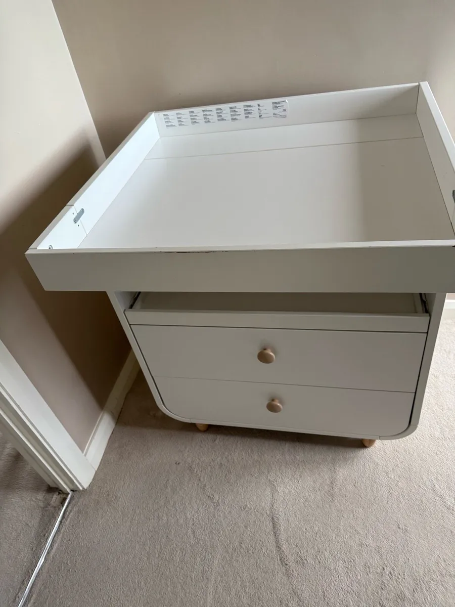 MYLLRA Baby Changing table with drawers white - Image 2