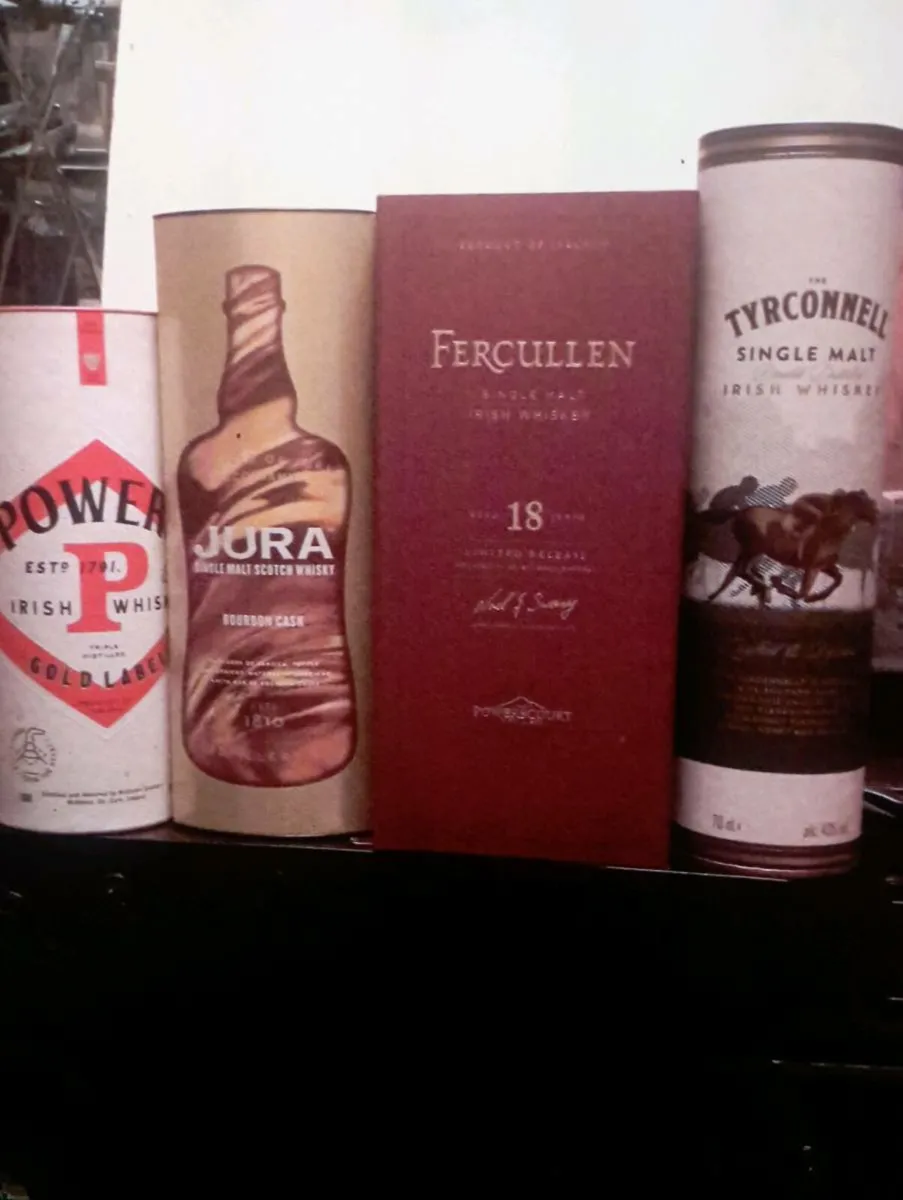 IRISH WHISKEY & SCOTTISH  MEMORABILIA EMPY CASES - Image 1