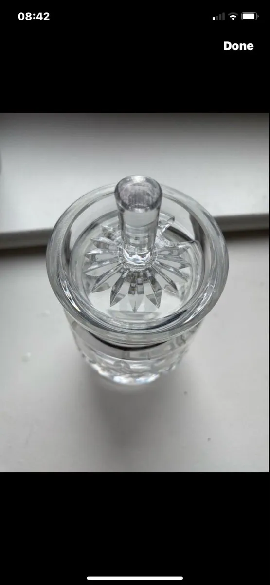 Vintage Waterford Crystal Condiment Jar - Image 3