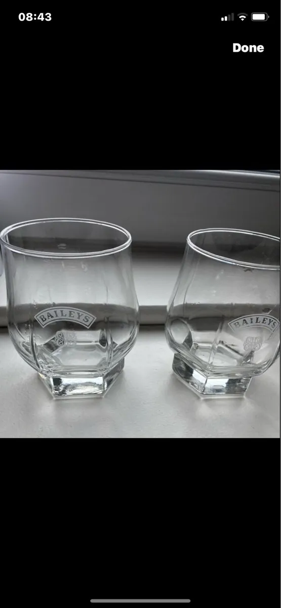 Vintage Baileys Glasses Set - Image 1
