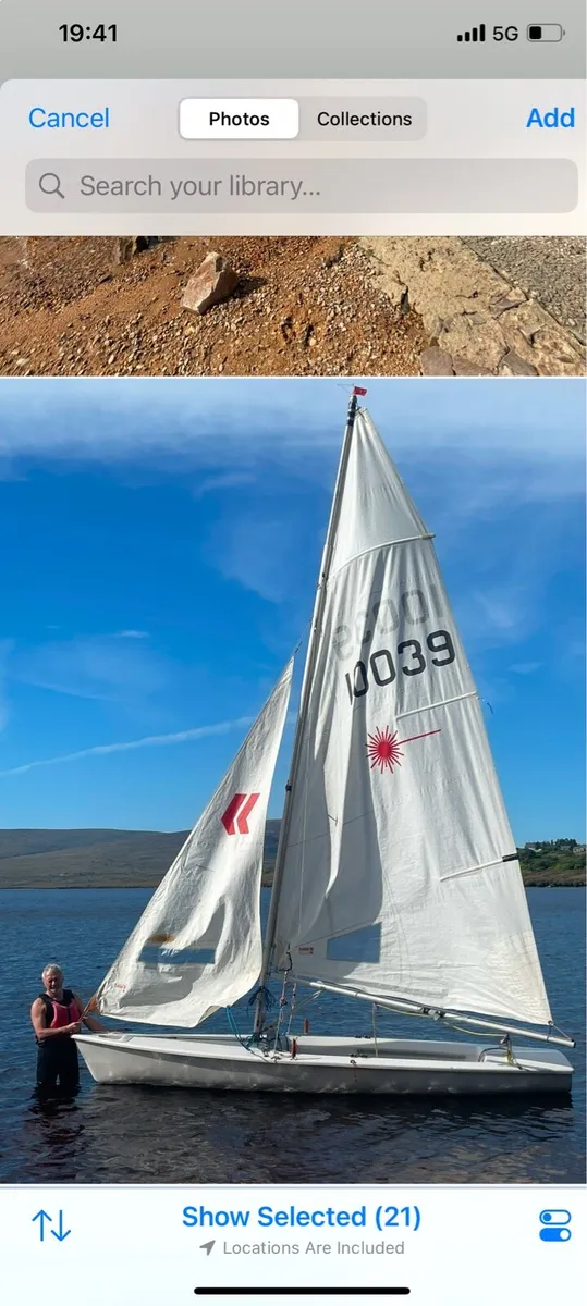 Laser II sailing dingy - Image 2