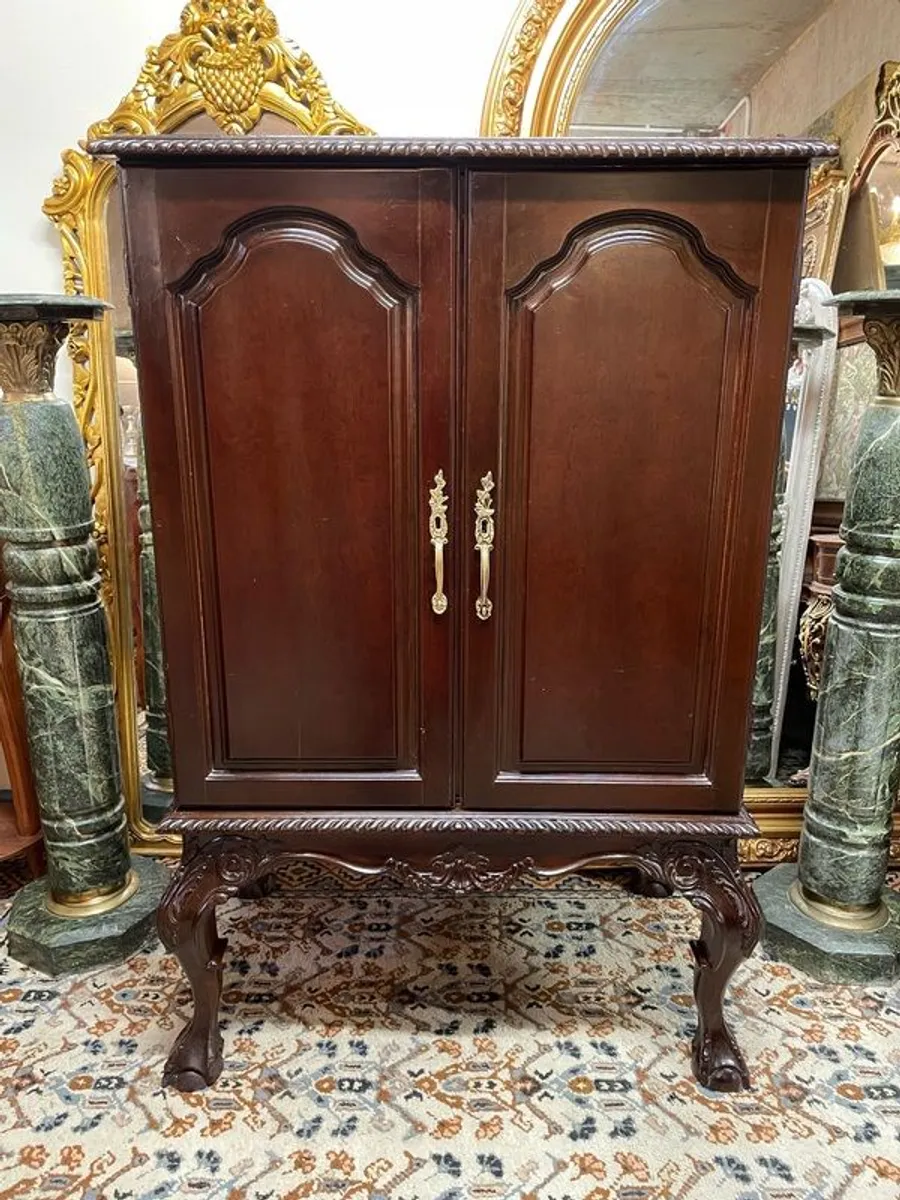 Chippendale Style Double-Door Side Cabinet - Image 1