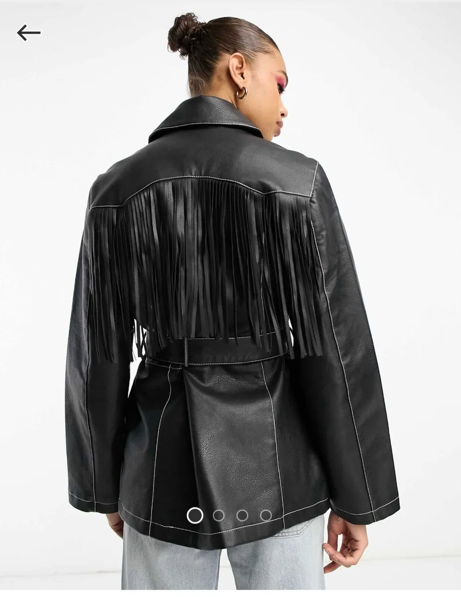 Black Fringed Jacket