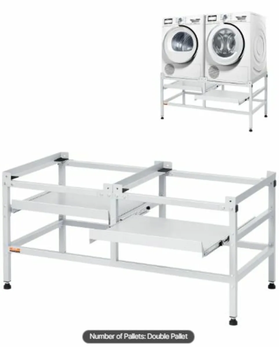 Washing Machine Stand, 48.5x25-Inch Washer Laundry - Image 1