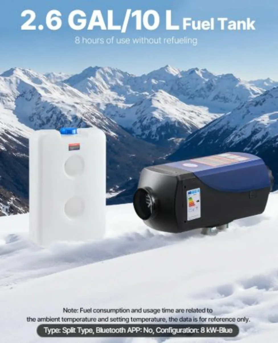 Diesel Heater, 8KW, DC 12V/24V, Portable Diesel - Image 2