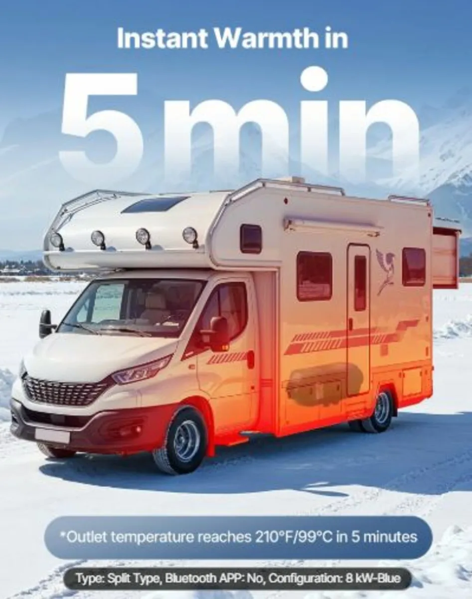 Diesel Heater, 8KW, DC 12V/24V, Portable Diesel - Image 4