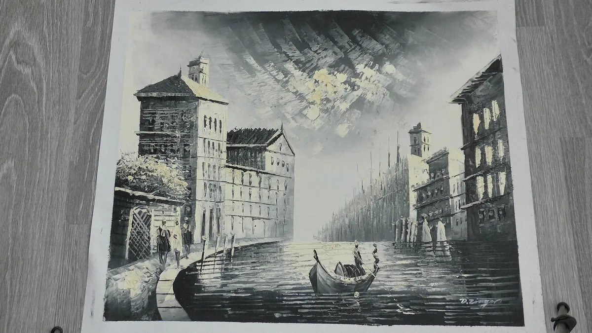 Oil Painting on Canvas.   Sign - Image 3