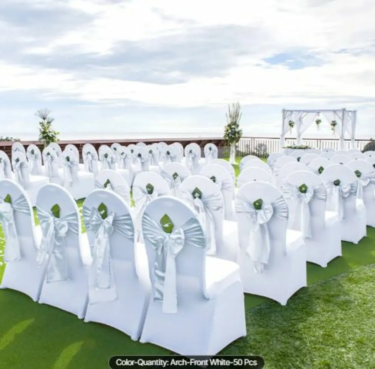 Stretch Spandex Folding Chair Covers, Universal - Image 4