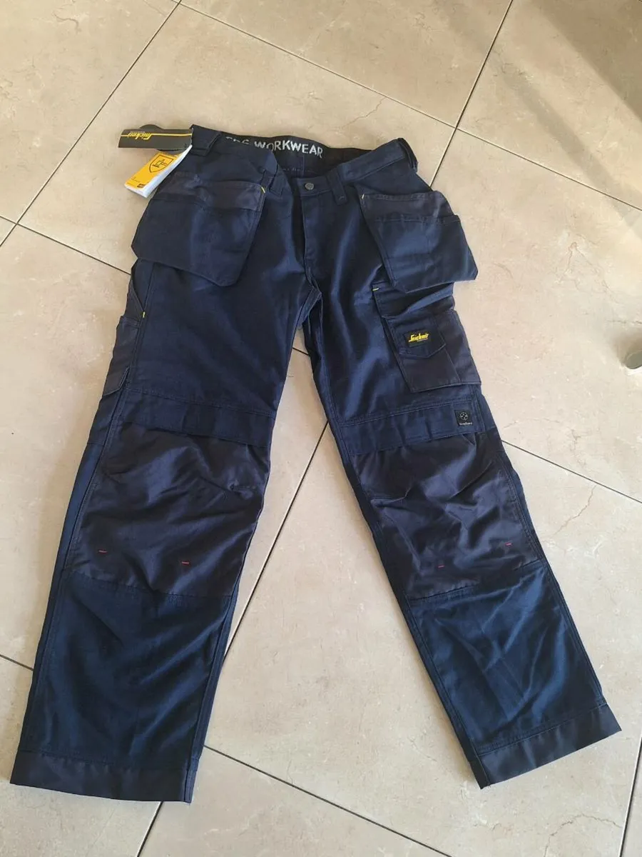 Snickers Craftsman Workwear Trousers Size 96 3214 - Image 1