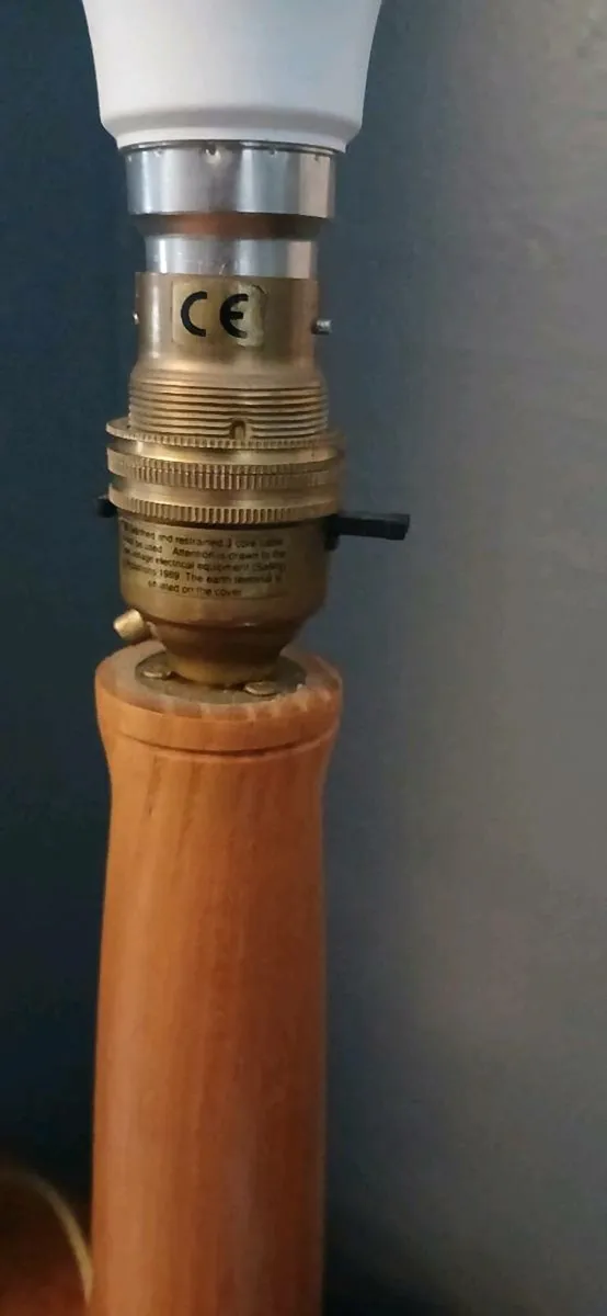 Hand Turned Wooden Lamp Base - Image 3