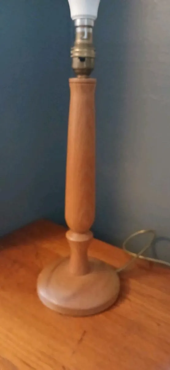Hand Turned Wooden Lamp Base - Image 4