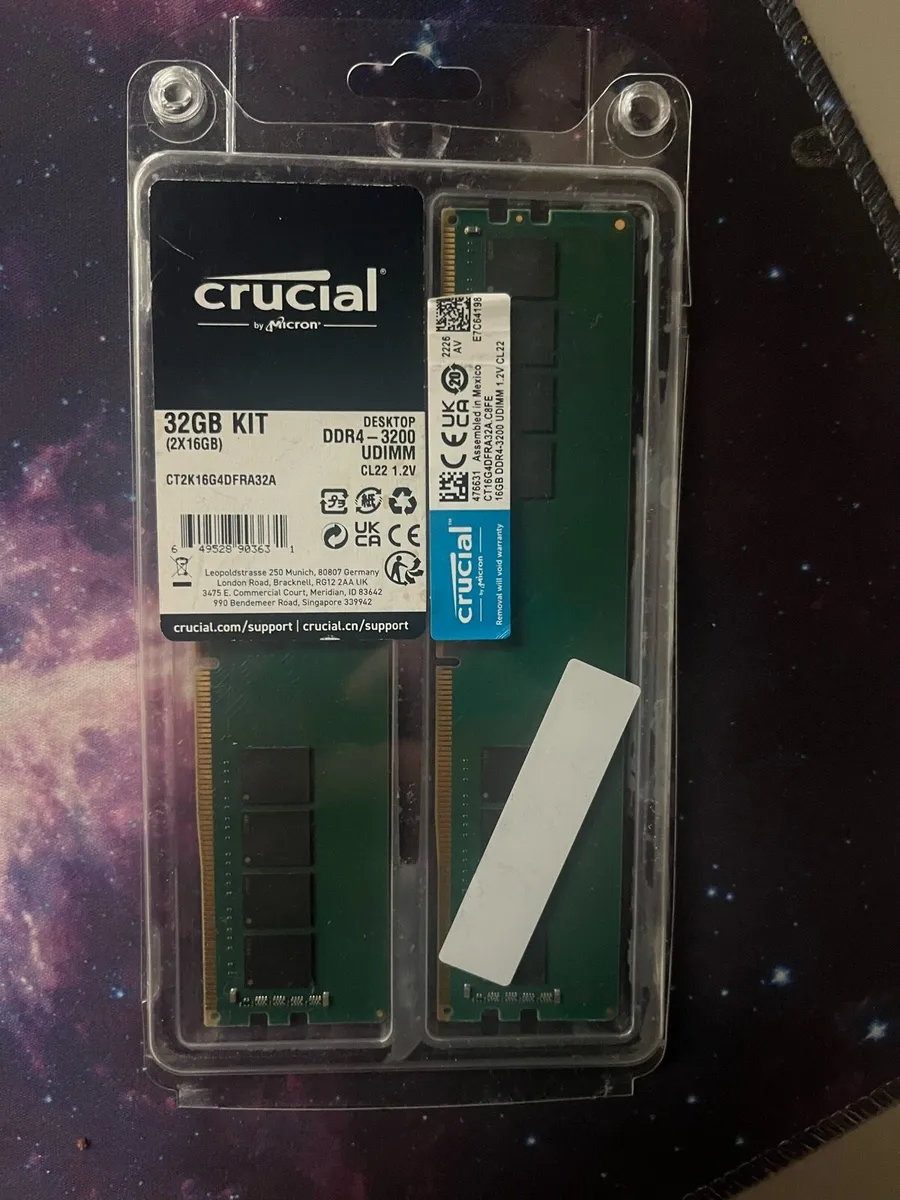 Crucial DDR4 RAM 32GB Kit (16GBx2) 3200MHz CL22 - Image 2
