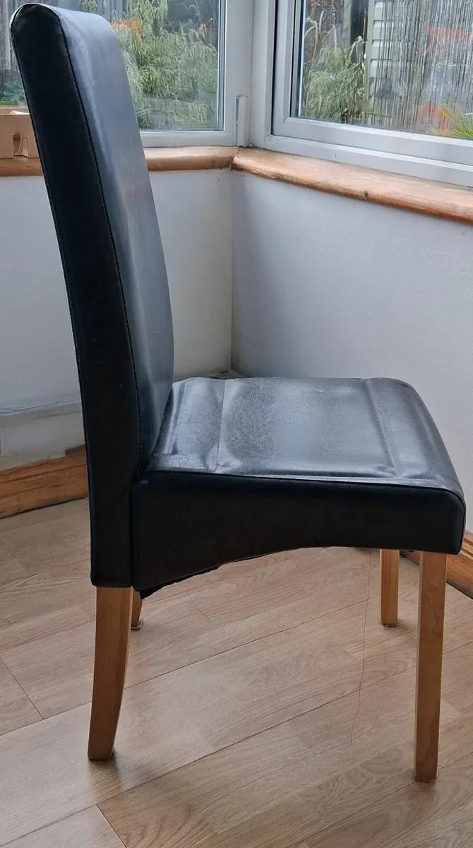 Leatherette kitchen chairs - Image 2